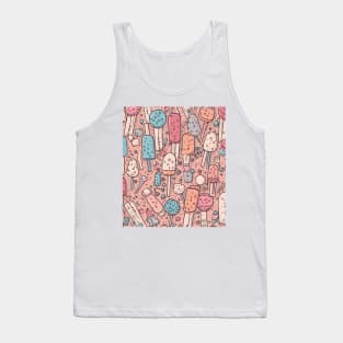 Popsicle and Sprinkles Pattern Tank Top